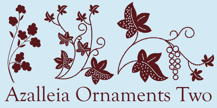 Azalleia Ornaments Font Poster 20