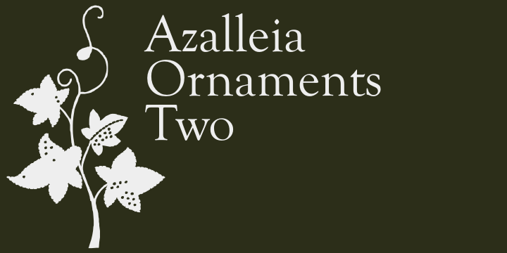 Azalleia Ornaments Font Poster 17