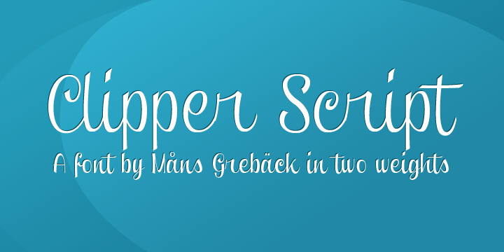 Clipper Script Font Poster 1