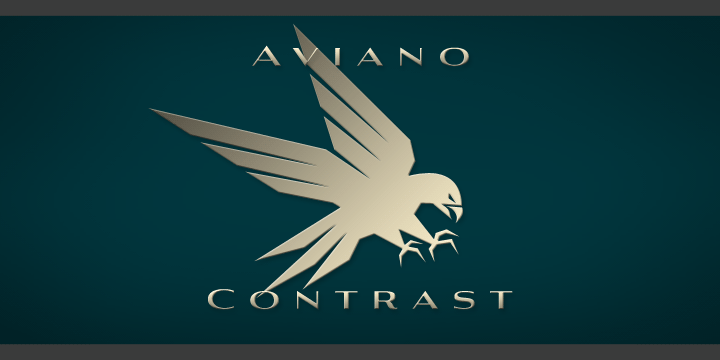 Aviano Contrast Font Poster 1