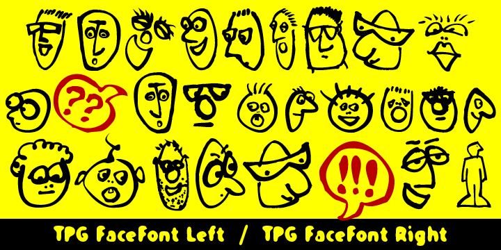 TPG FaceFont Font Poster 1