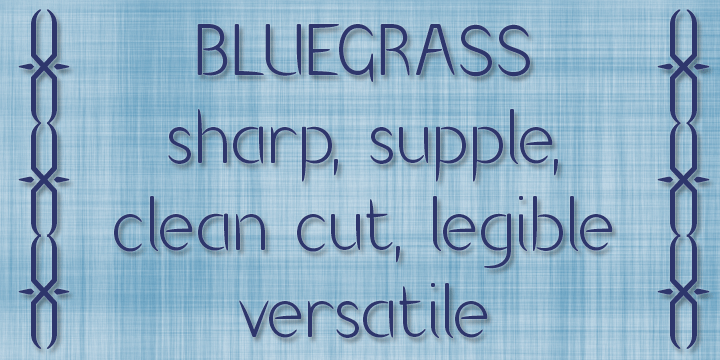 Bluegrass Font Poster 3