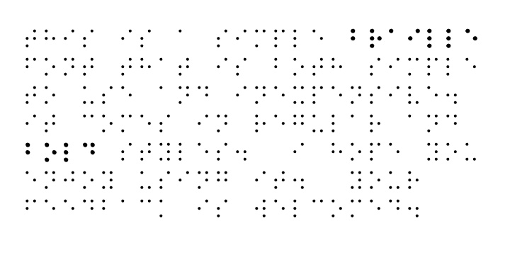 Kaeding Braille Font Poster 1