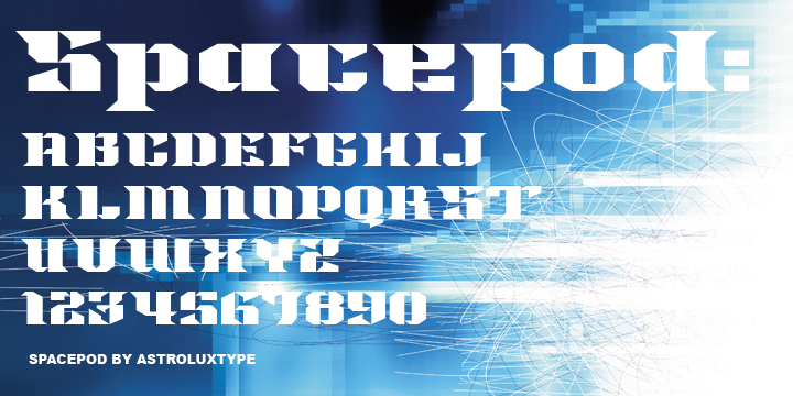 Spacepod Font Poster 5