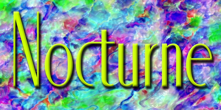 Nocturne Font Poster 3
