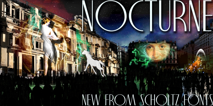 Nocturne Font Poster 4