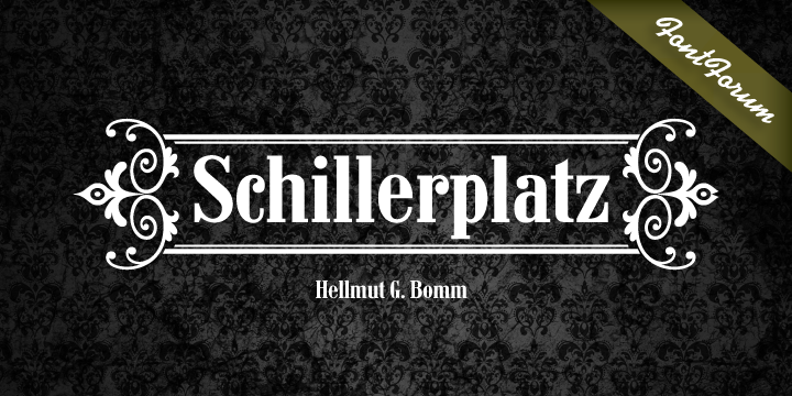 Schillerplatz Font Poster 1