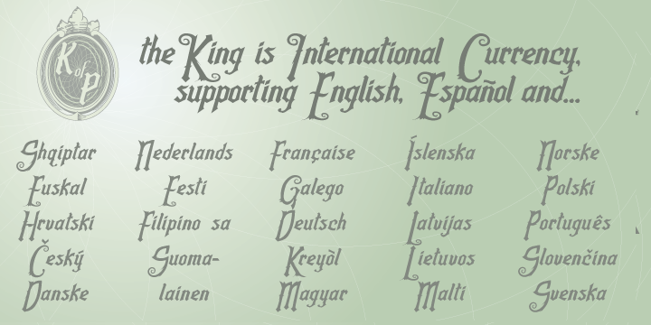 King Of Prussia Font Poster 7