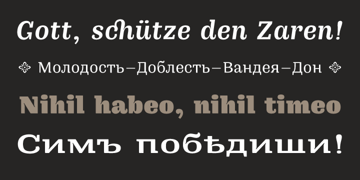 Mamontov Font Poster 3