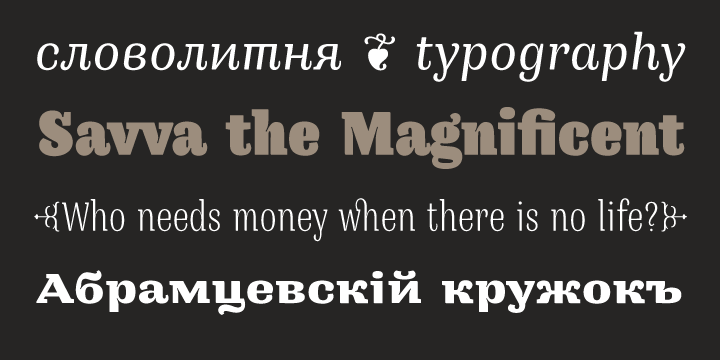 Mamontov Font Poster 2