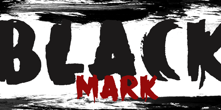 Black Mark Font Poster 2