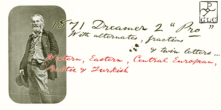 1871 Dreamer 2 Pro Font Poster 1