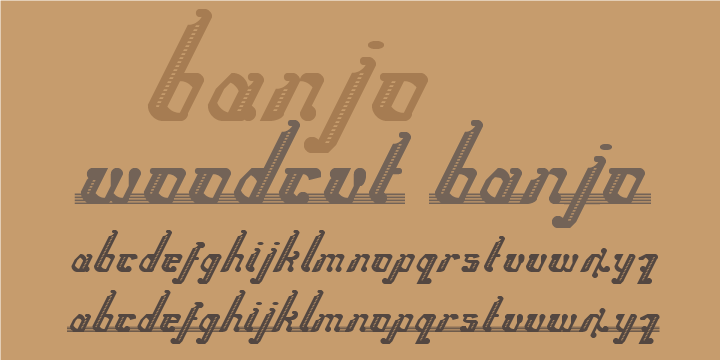 Banjo Font Poster 1