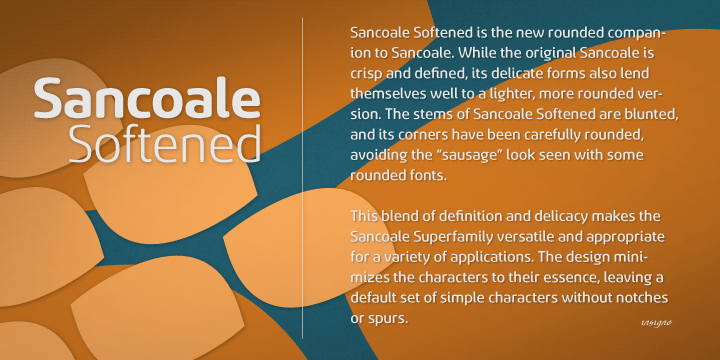 Sancoale Softened Font Poster 2