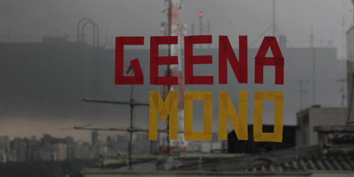 0Geena Mono Font Poster 4
