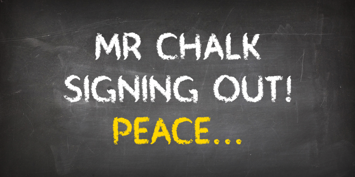 Mr Chalk Font Poster 11