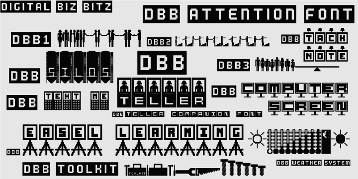 Digital Biz Bitz Font Poster 1