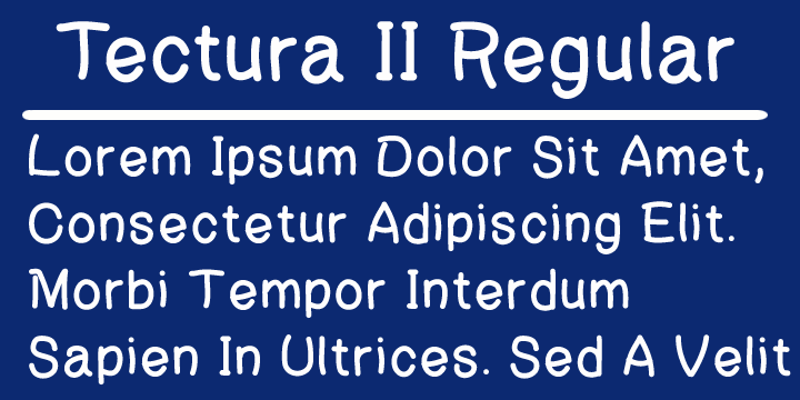 Tectura II Font Poster 2