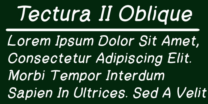 Tectura II Font Poster 3