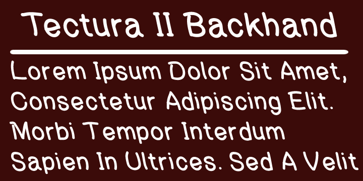 Tectura II Font Poster 4