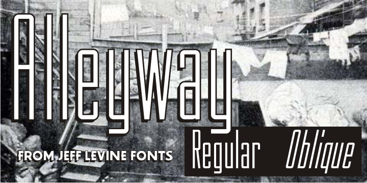 Alleyway JNL Font Poster 1