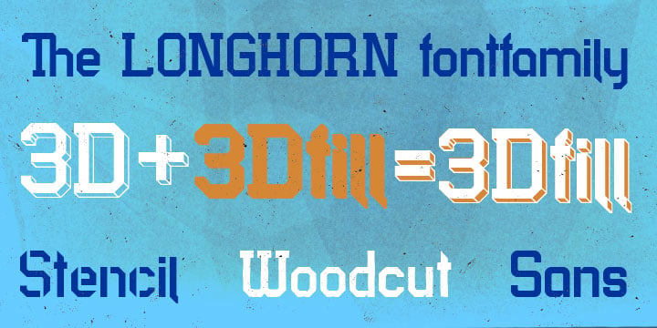 Longhorn Font Poster 1