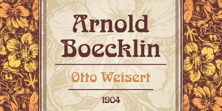 Arnold Böcklin Font Poster 1