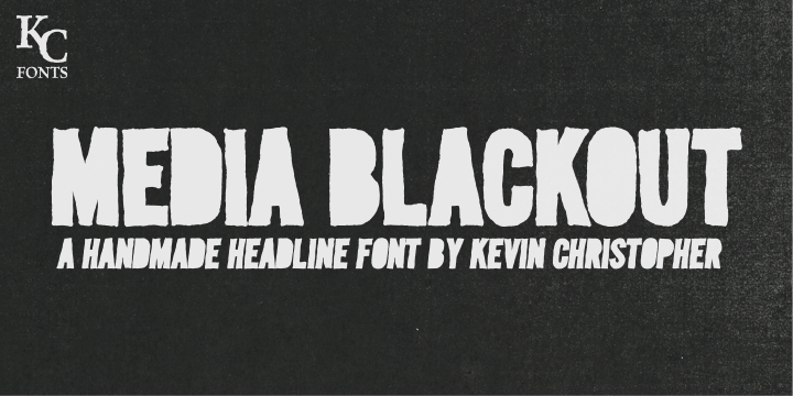 Media Blackout Font Poster 1