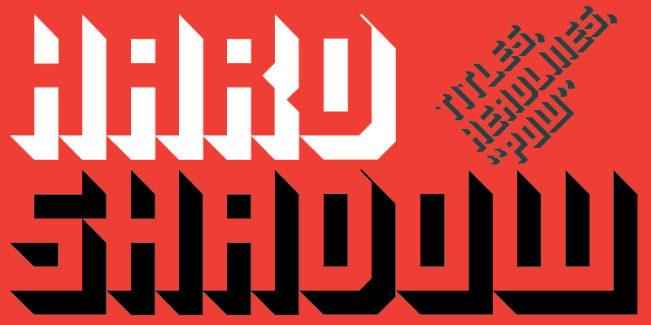 Hard Shadow Font Poster 1