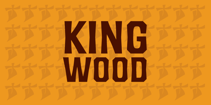 King Wood Font Poster 1