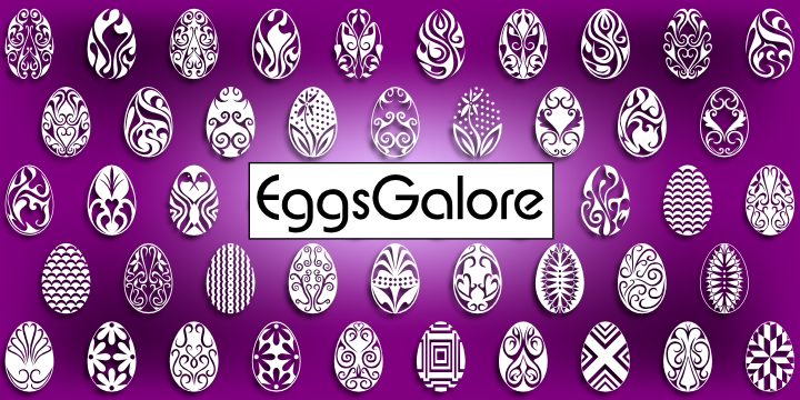 Eggs Galore Font Poster 3