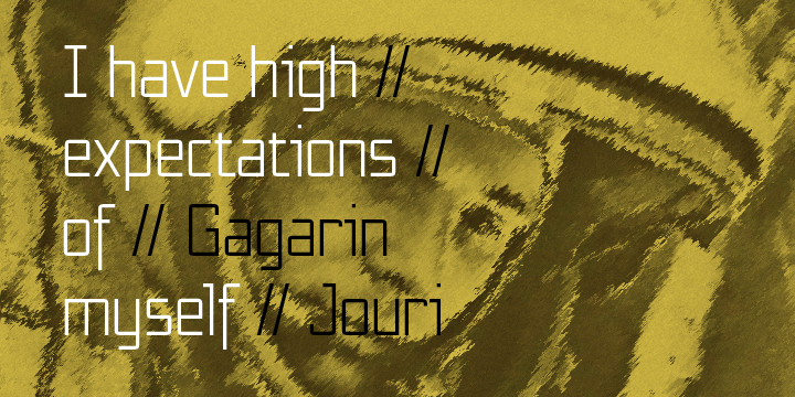 NT Gagarin Font Poster 5