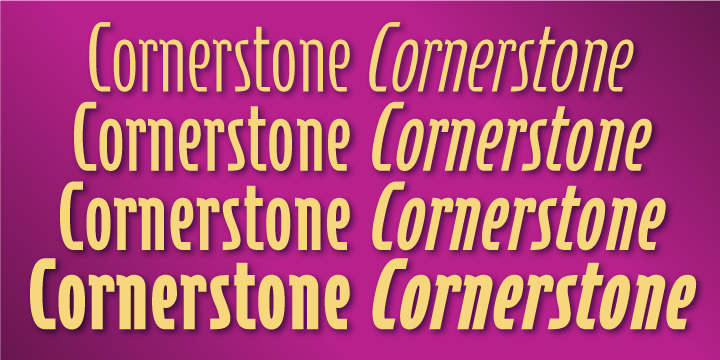 Cornerstone Font Poster 3