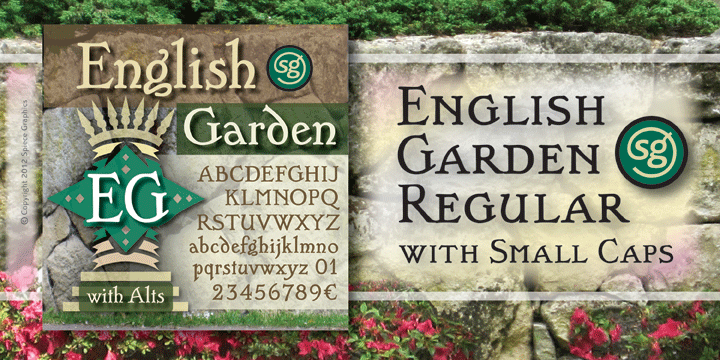 English Garden SG Font Poster 1
