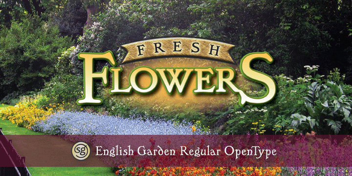 English Garden SG Font Poster 4