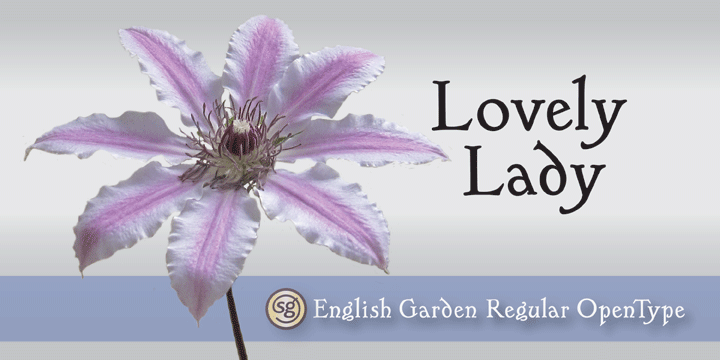 English Garden SG Font Poster 6