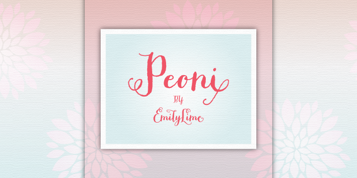 Peoni Pro Font Poster 1