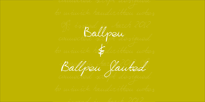 Ballpen Font Poster 4