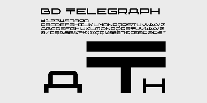 BD Telegraph Font Poster 1