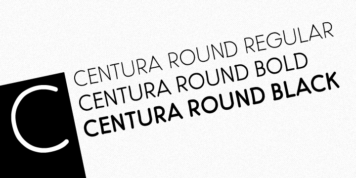 Centura Round Font Poster 2