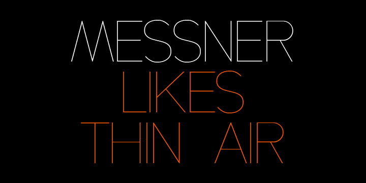 Messner Font Poster 8