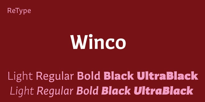 Winco Font Poster 1