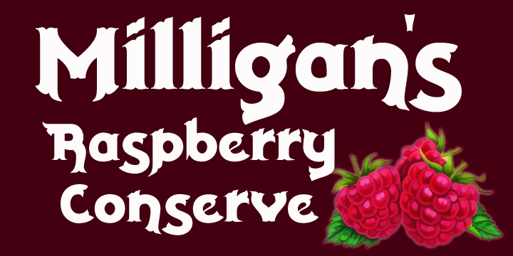 Milligan Font Poster 3