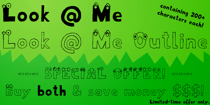 Look @ Me Font Poster 6