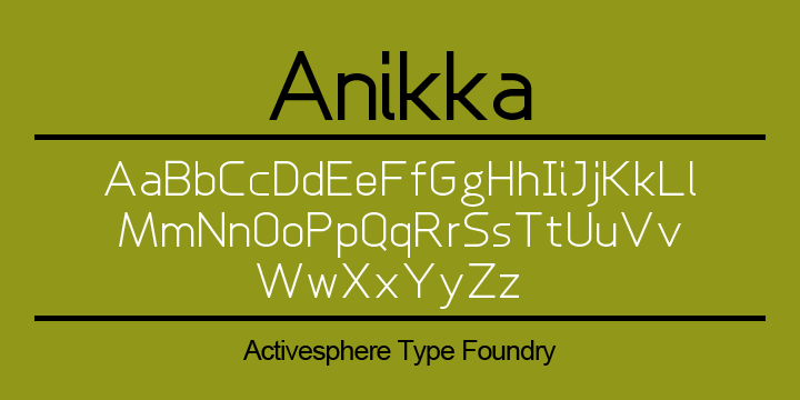 Anikka Sans Font Poster 1
