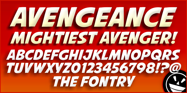 Avengeance Font Poster 8