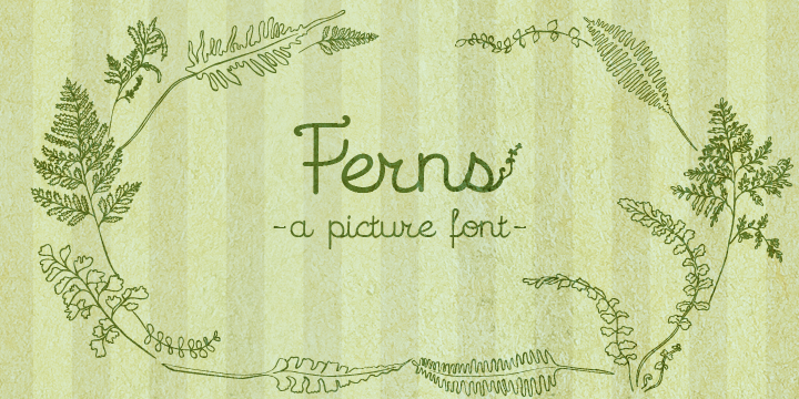 Ferns Font Poster 1