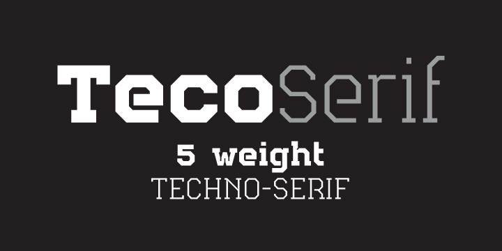 Teco Serif Font Poster 1