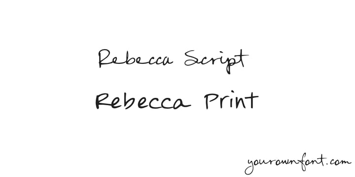 Rebecca YOFF Font Poster 1