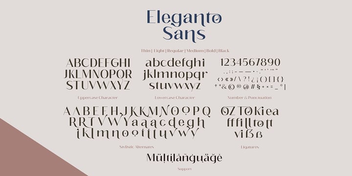Eleganto Sans Font Poster 11